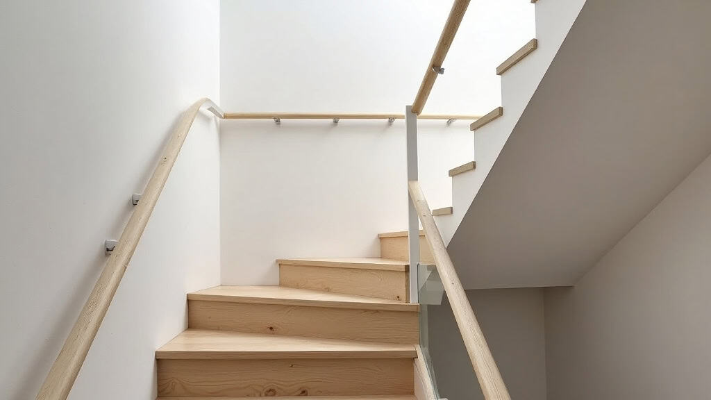 Monte-escalier droit installé dans un escalier droit à Dannemarie
