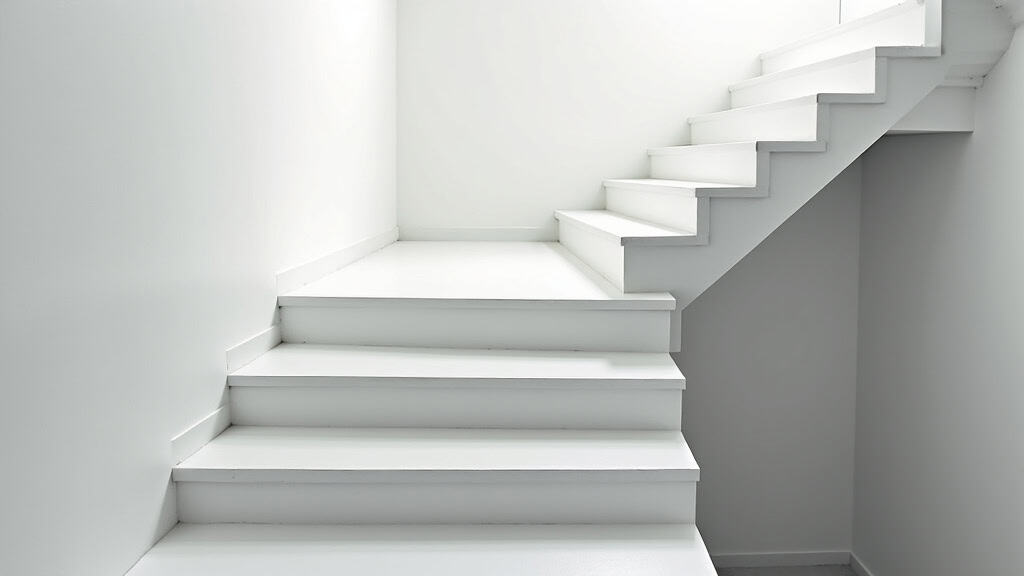 Monte-escalier droit installé dans un escalier droit à Rochefort, Charente-Maritime