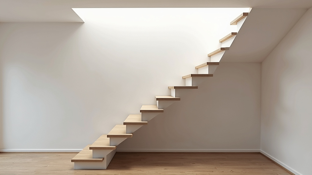 Monte-escalier droit installé dans un escalier intérieur à Cousolre