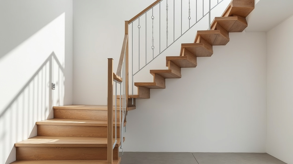 Monte-escalier droit installé dans un escalier rectiligne à Évenos