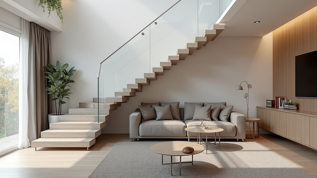 Monte-escalier droit installé dans un intérieur moderne à Cadillac-en-Fronsadais