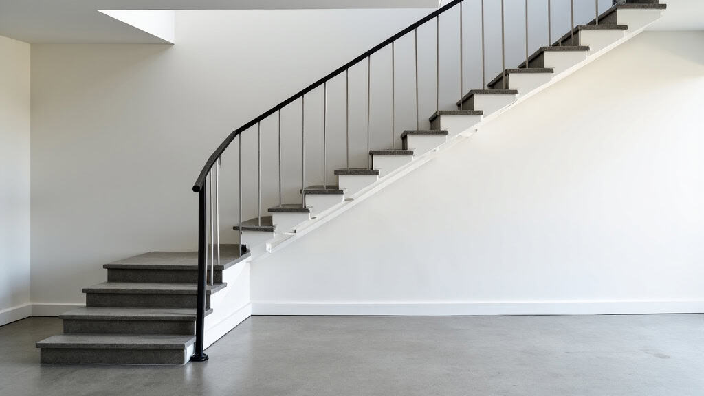 Monte-escalier droit installé dans une fermette à Brécey
