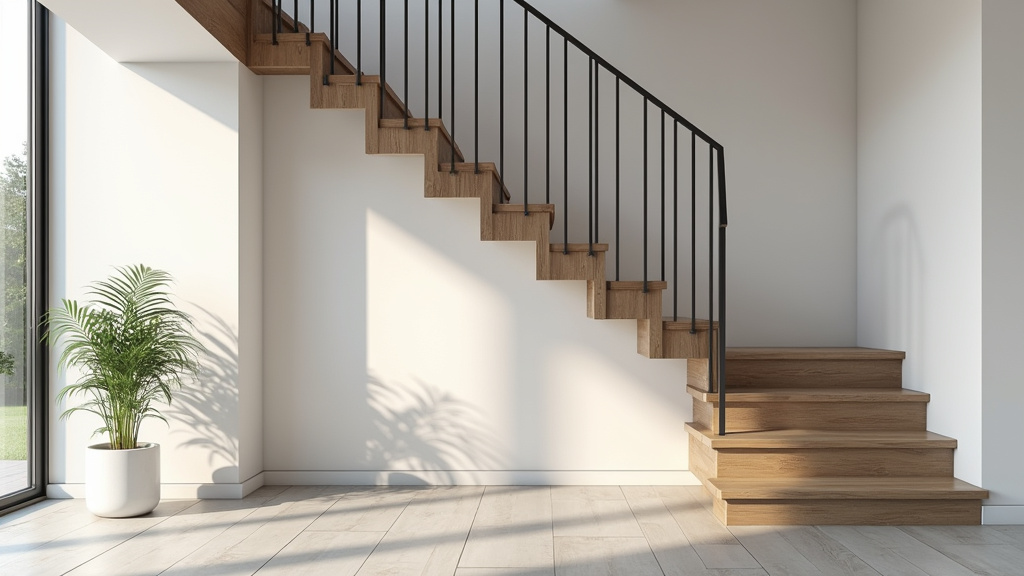 Monte-escalier droit installé dans une maison à Aigueperse
