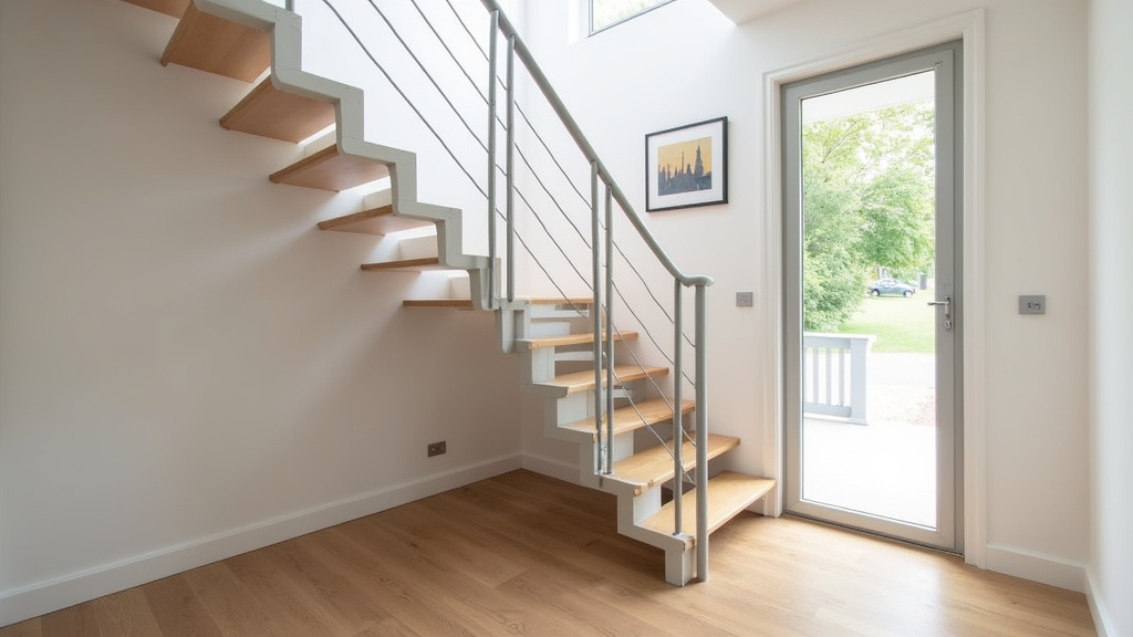 Monte-escalier droit installé dans une maison à Annet-sur-Marne