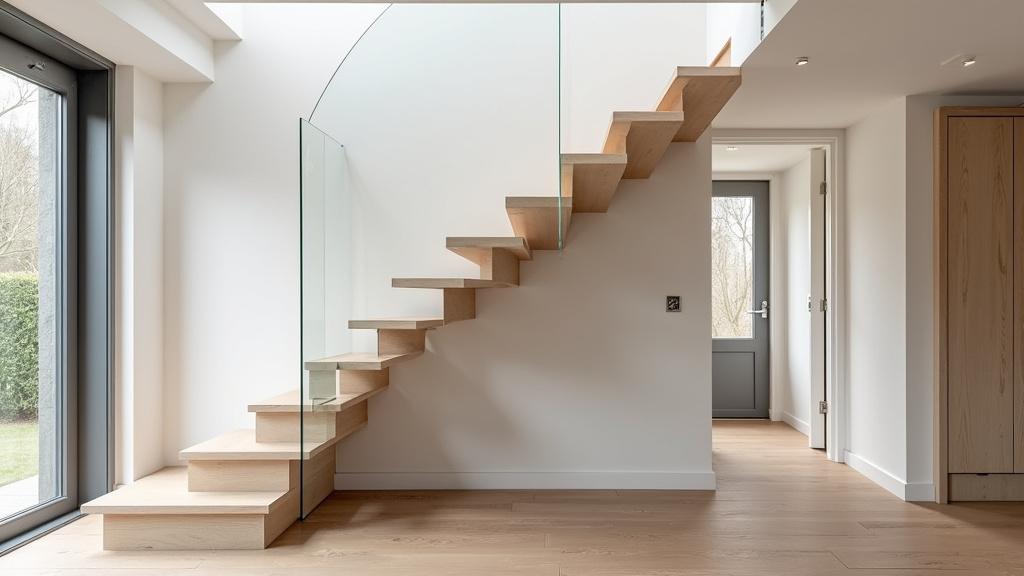 Monte escalier droit installé dans une maison à Aulnois-sous-Laon