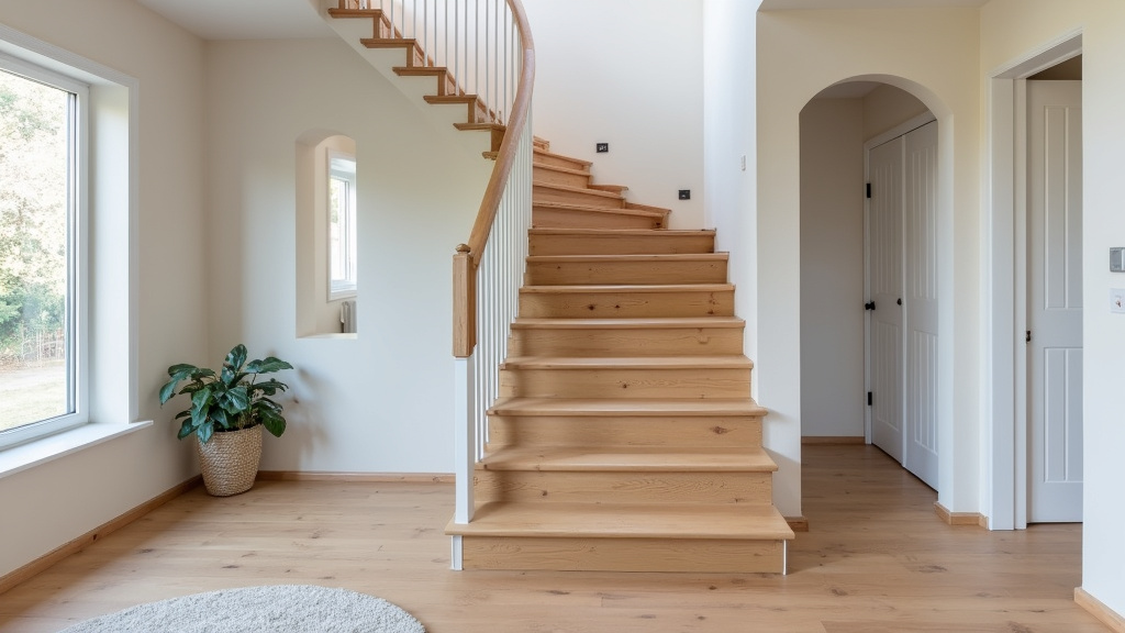 Monte-escalier droit installé dans une maison à Bailleul-sur-Thérain