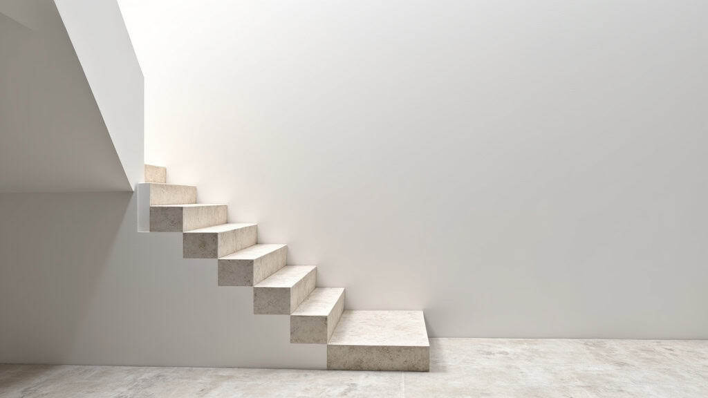 Monte-escalier droit installé dans une maison à Bandraboua