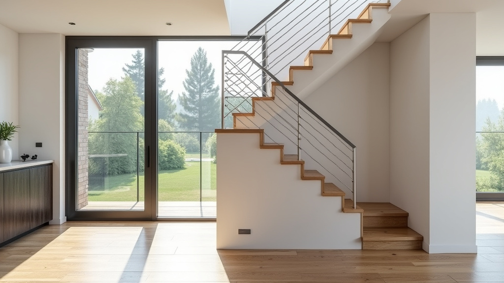Monte-escalier droit installé dans une maison à Bélesta