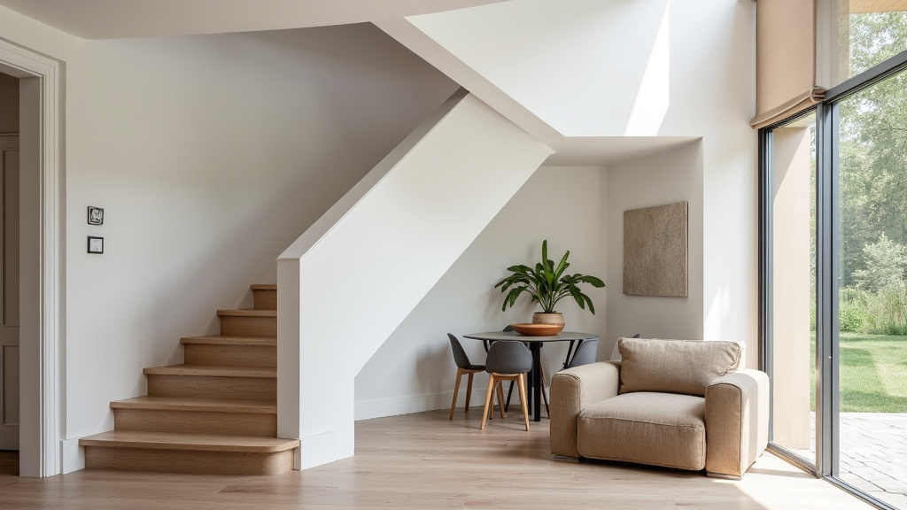 Monte-escalier droit installé dans une maison à Bertrange