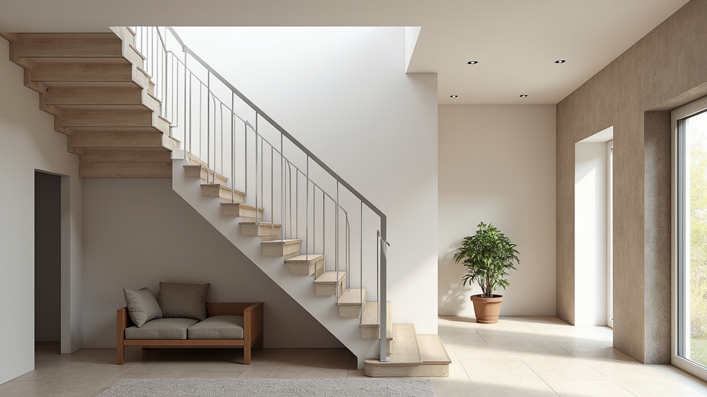 Monte-escalier droit installé dans une maison à Biars-sur-Cère