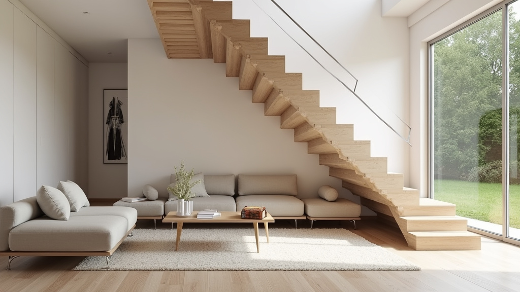 Monte-escalier droit installé dans une maison à Bitschwiller-lès-Thann