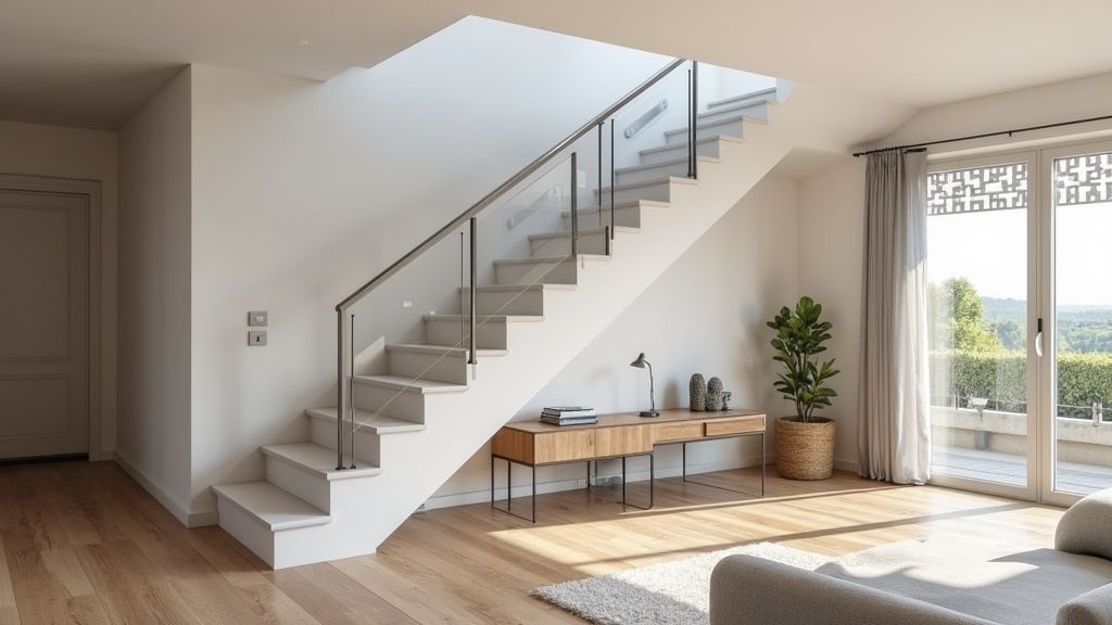 Monte-escalier droit installé dans une maison à Boulay-Moselle