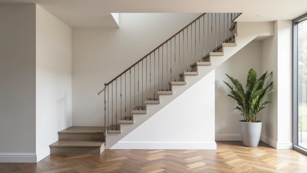Monte-escalier droit installé dans une maison à Braud-et-Saint-Louis