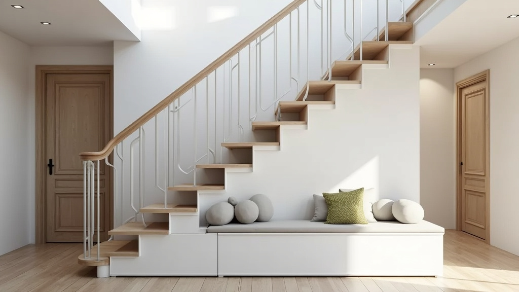 Monte-escalier droit installé dans une maison à Cépet