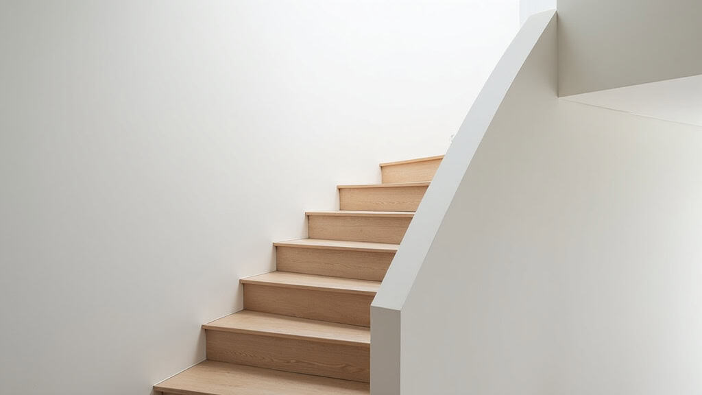 Monte-escalier droit installé dans une maison à Cérilly, sur un escalier sans virage