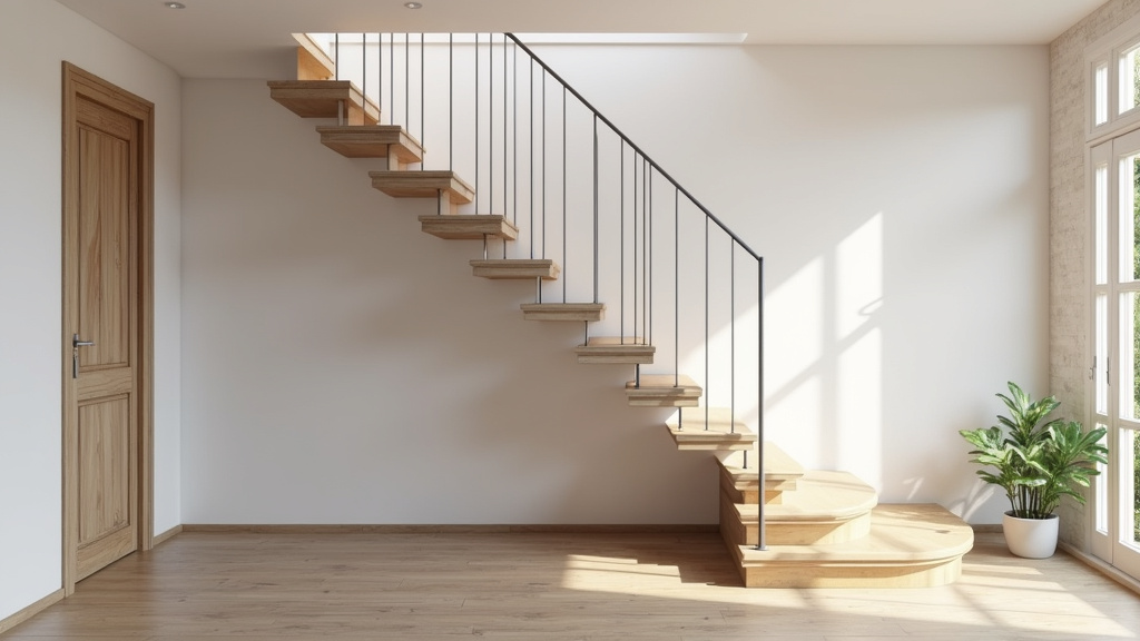 Monte-escalier droit installé dans une maison à Chailland