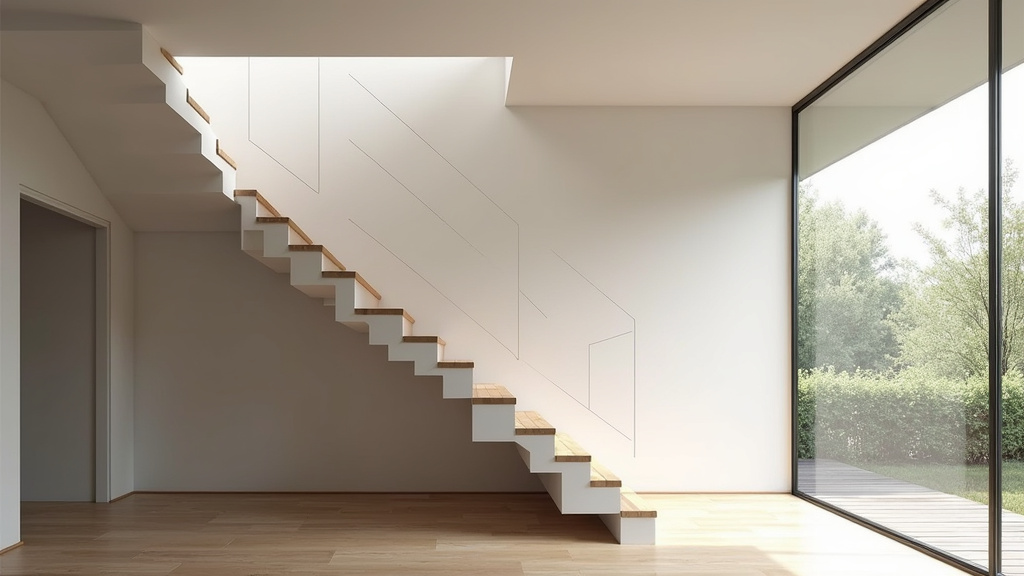 Monte-escalier droit installé dans une maison à Chaniers, vu de l