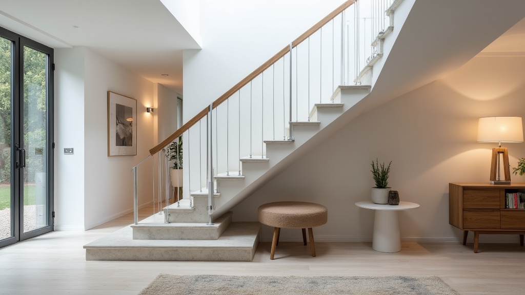 Monte escalier droit installé dans une maison à Charbonnières-les-Bains