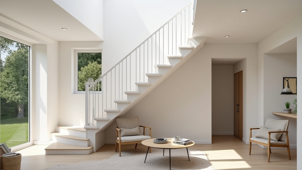 Monte-escalier droit installé dans une maison à Chartres-de-Bretagne