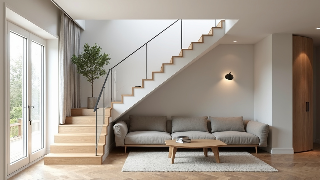 Monte escalier droit installé dans une maison à Chéreng