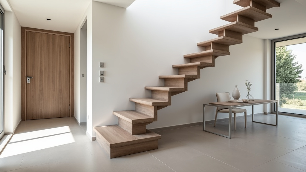 Monte-escalier droit installé dans une maison à Coulon