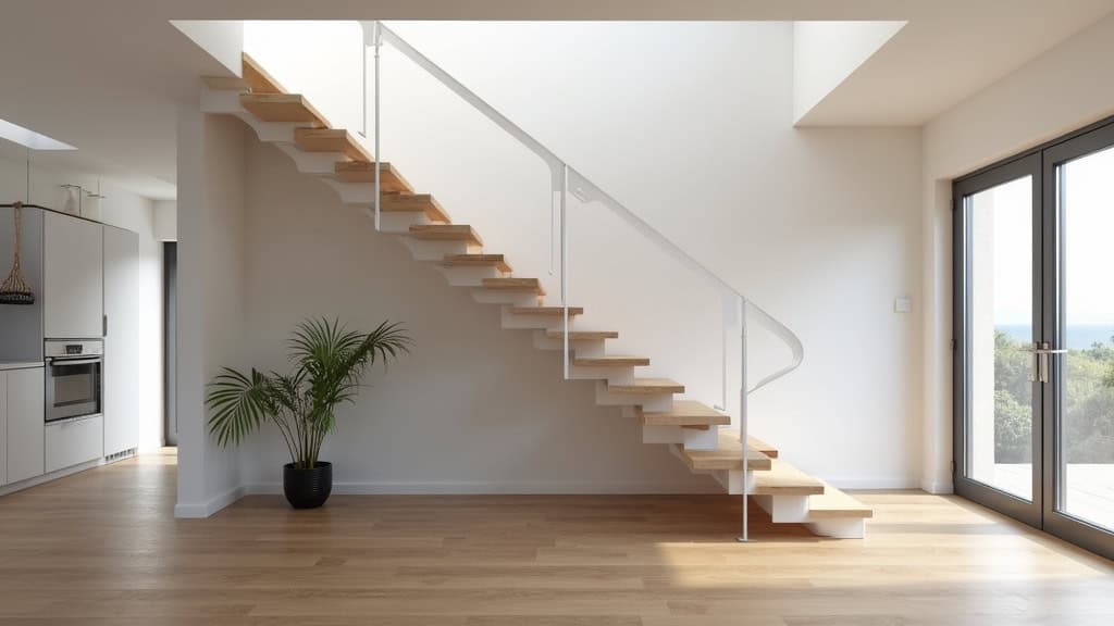 Monte-escalier droit installé dans une maison à Criel-sur-Mer