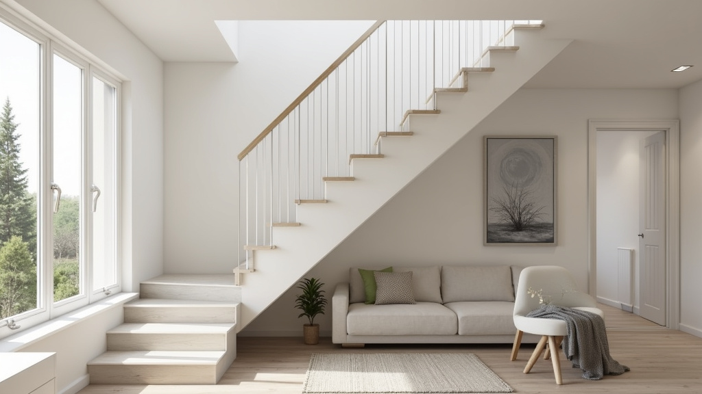 Monte-escalier droit installé dans une maison à Crots (05200)