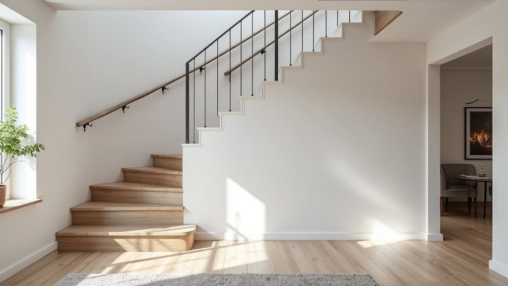 Monte-escalier droit installé dans une maison à Darney