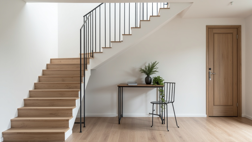 Monte-escalier droit installé dans une maison à Dreux