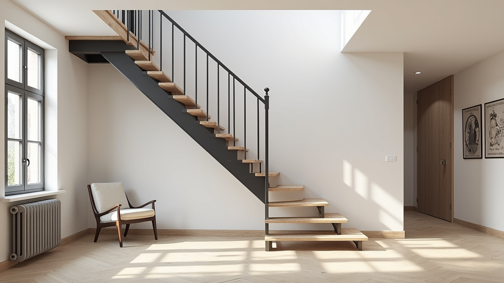 Monte-escalier droit installé dans une maison à Florensac, Hérault