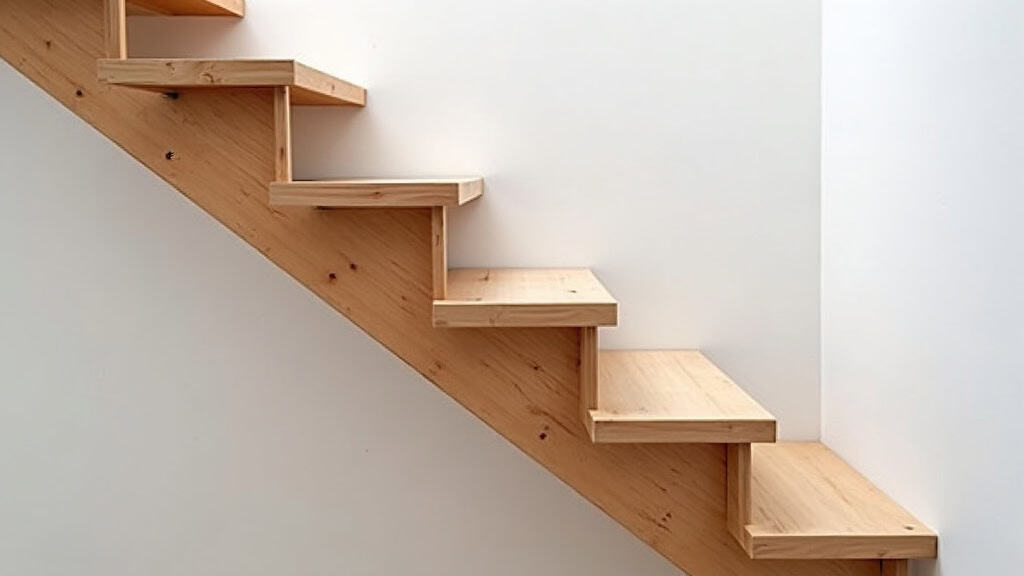Monte-escalier droit installé dans une maison à Incarville, modèle discret sur un escalier en bois
