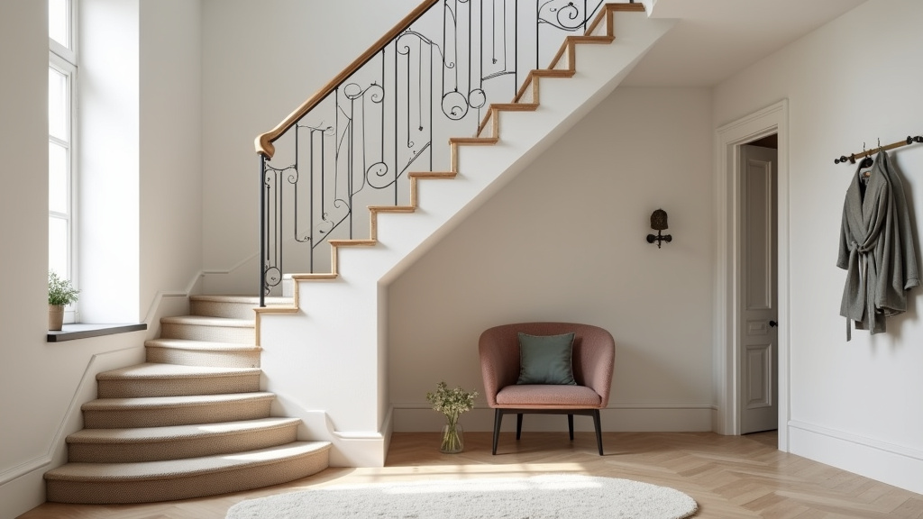 Monte-escalier droit installé dans une maison à La Chapelle-d