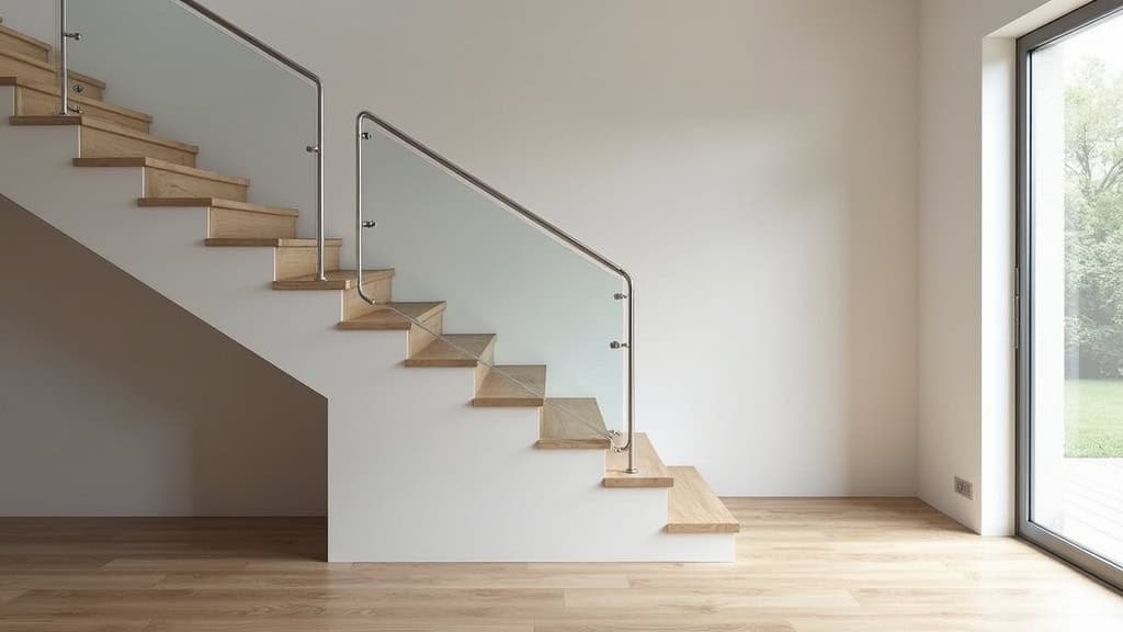 Monte-escalier droit installé dans une maison à Lanvéoc