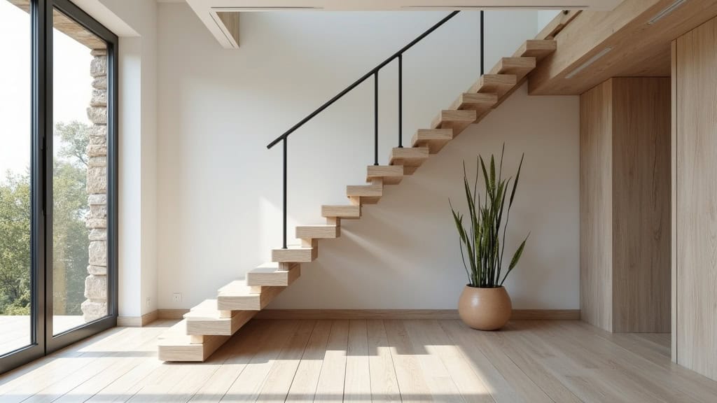 Monte-escalier droit installé dans une maison à Le Pian-Médoc