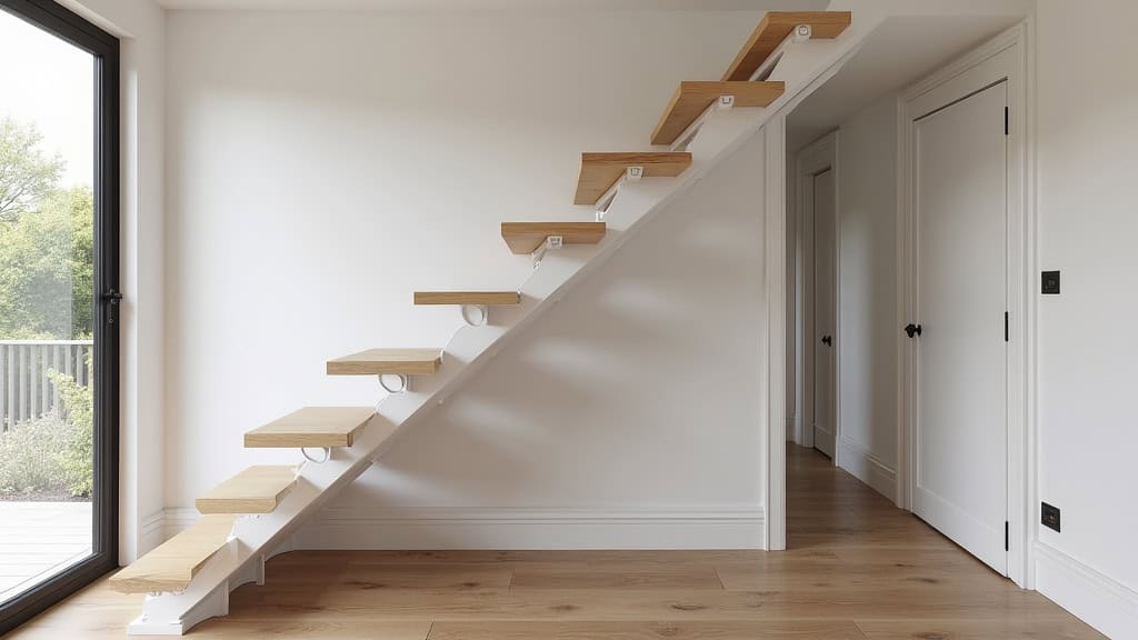 Monte-escalier droit installé dans une maison à Les Abrets en Dauphiné