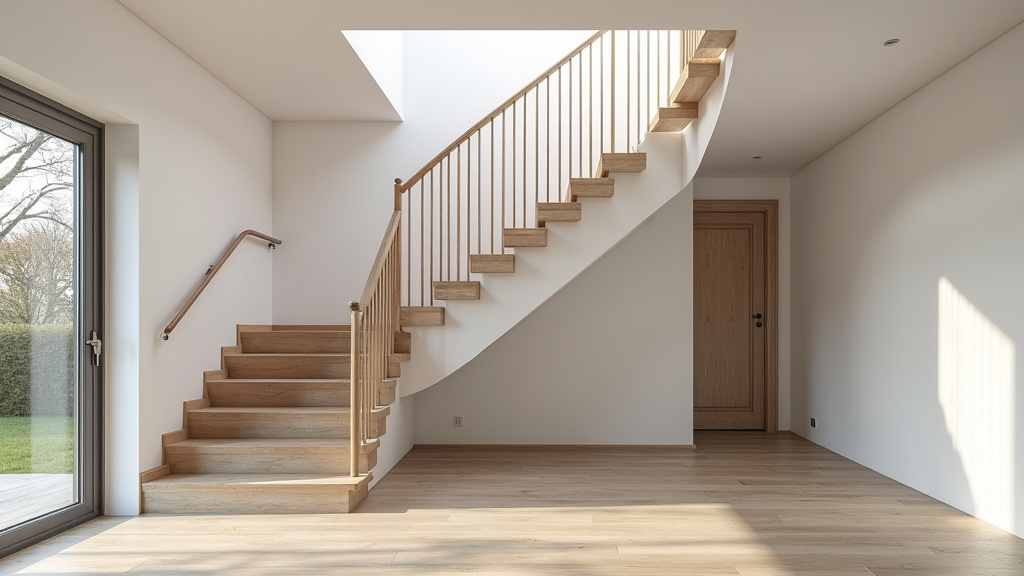 Monte-escalier droit installé dans une maison à Lignières