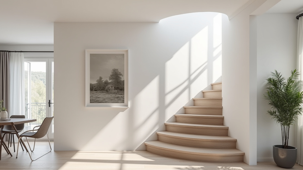 Monte-escalier droit installé dans une maison à Ligugé