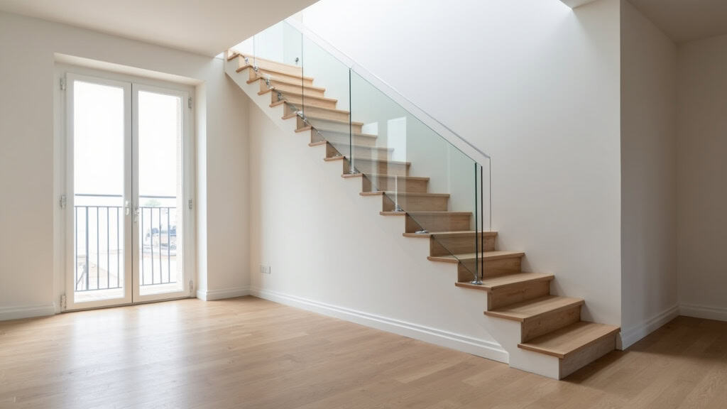 Monte-escalier droit installé dans une maison à Malauzat