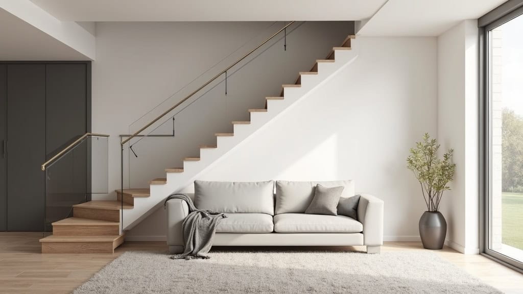 Monte-escalier droit installé dans une maison à Manigod