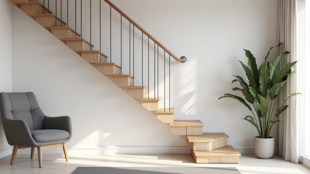 Monte-escalier droit installé dans une maison à Méral