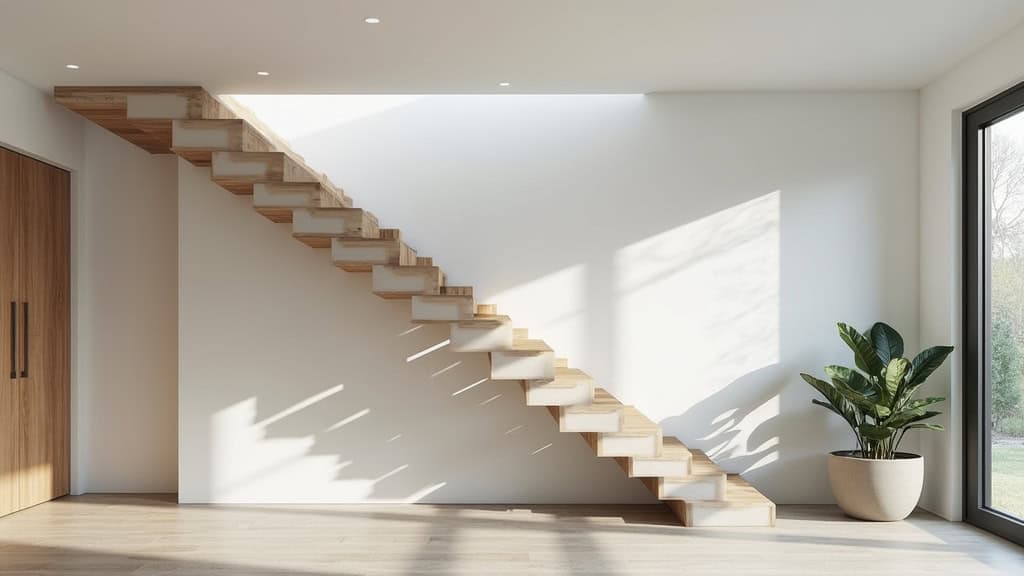 Monte-escalier droit installé dans une maison à Mouilleron-le-Captif