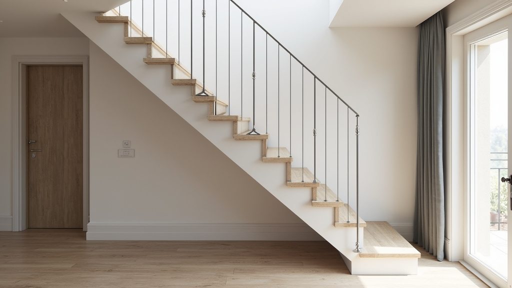 Monte-escalier droit installé dans une maison à Mouthiers-sur-Boëme