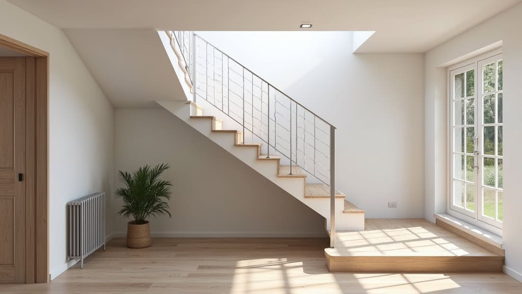 Monte-escalier droit installé dans une maison à Noues de Sienne