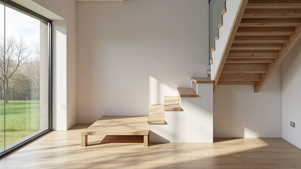 Monte-escalier droit installé dans une maison à Ostheim