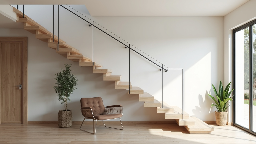 Monte-escalier droit installé dans une maison à Peipin