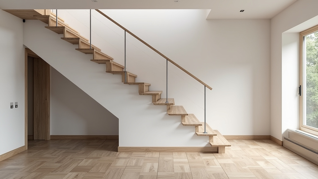 Monte escalier droit installé dans une maison à Sayat