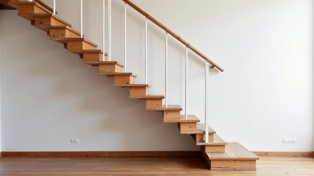 Monte-escalier droit installé dans une maison ancienne à Châlonvillars avec escalier en bois