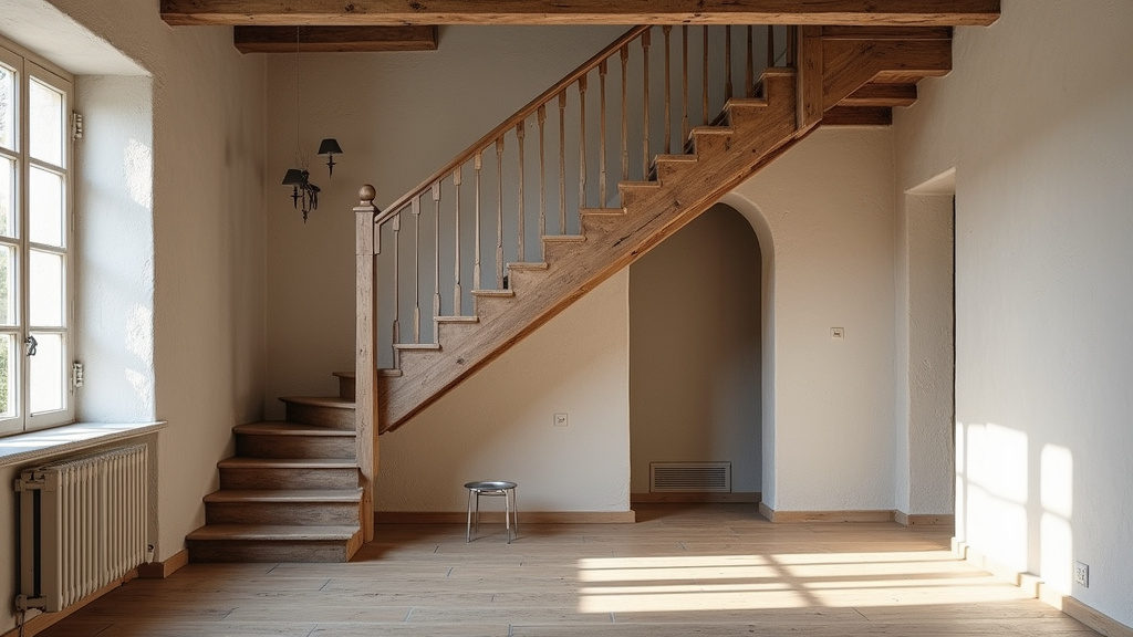 Monte-escalier droit installé dans une maison ancienne à Joudreville (54490)