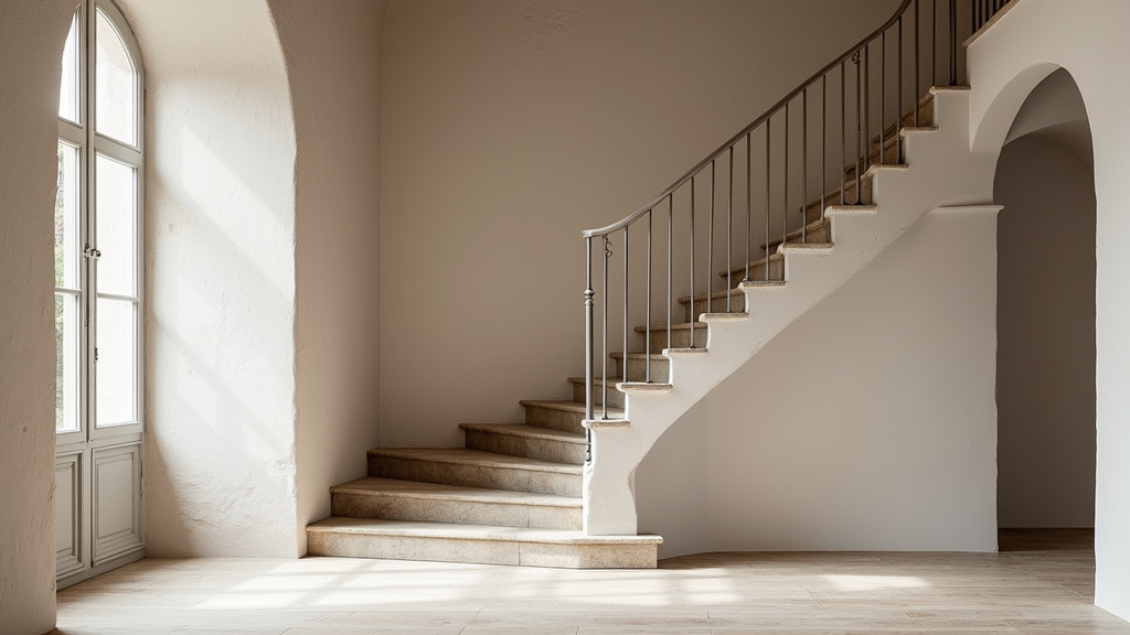 Monte-escalier droit installé dans une maison ancienne à La Tronche