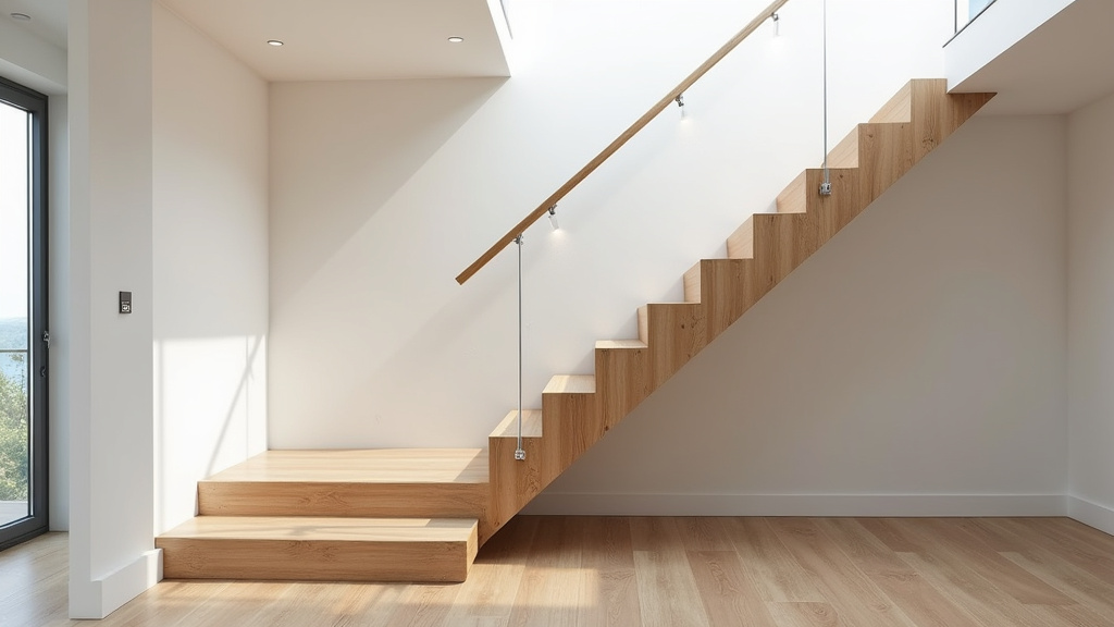 Monte-escalier droit installé dans une maison de Crosmières